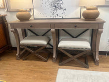 Bassett 'Artisanal' Console w/ Ottomans