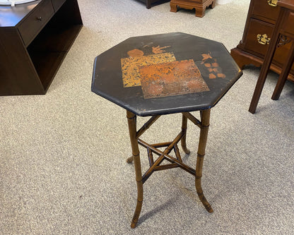 Octagonal Bamboo Side Table