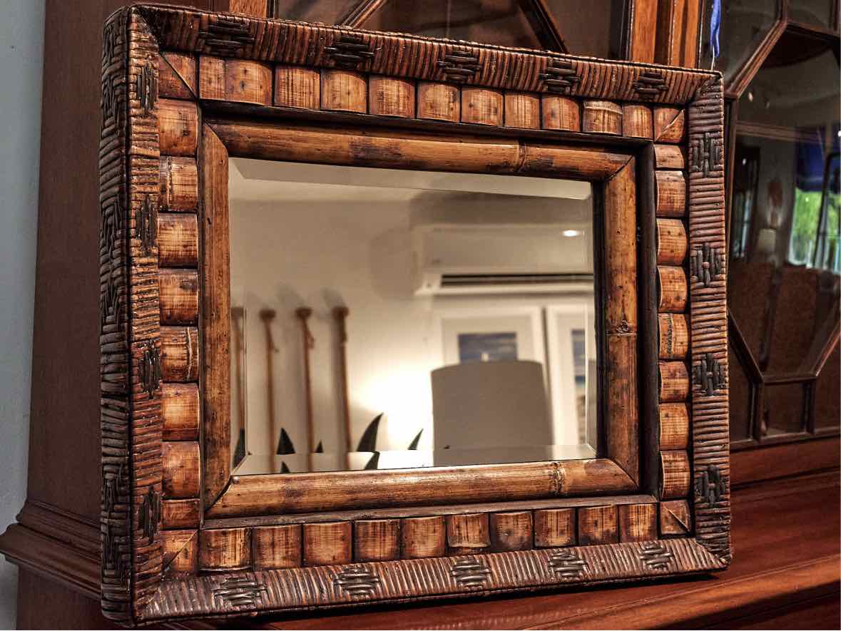 Rattan Framed Mirror