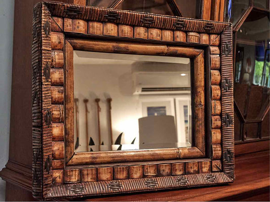 Rattan Framed Mirror