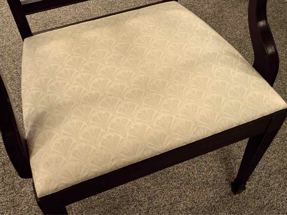 Grand Rapids Mahogany Wheatsheaf Back Arm Chair