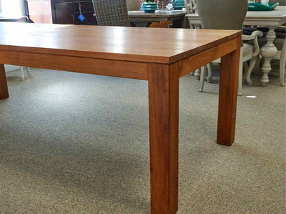 Lekker Teak  Dining Table with Parson Legs