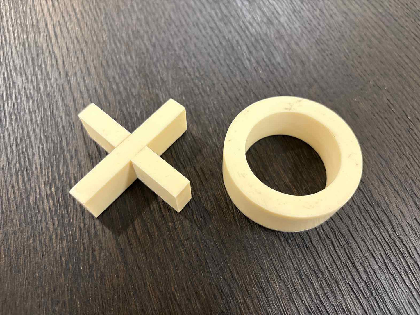 Ivory Tic-Tac-Toe in Bone Tray