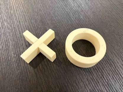 Ivory Tic-Tac-Toe in Bone Tray
