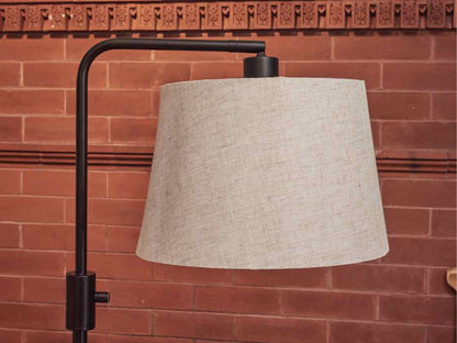 Floor Lamp in Black Finish and Shade