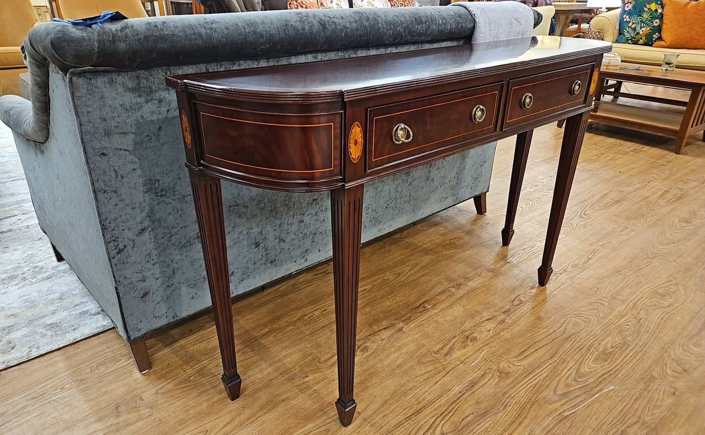 Inlaid Mahogany Console