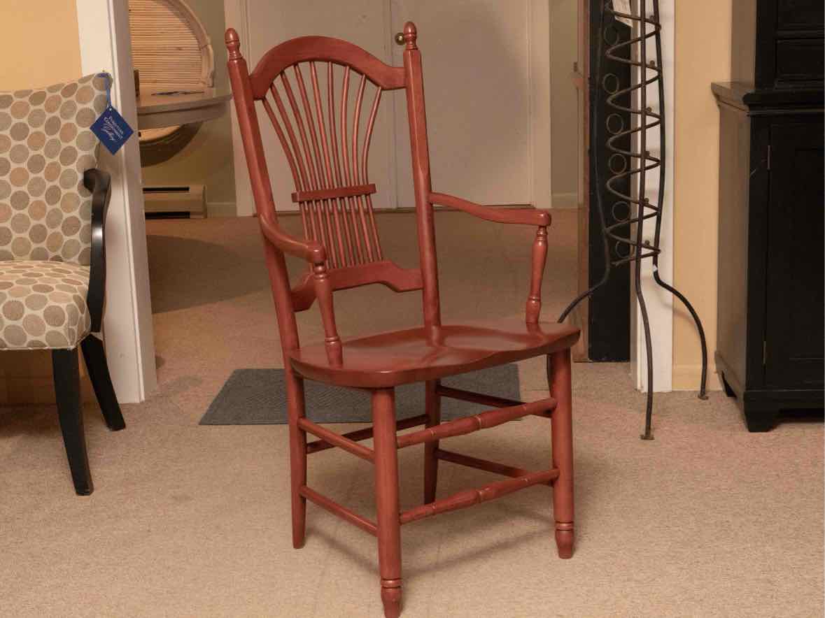 LeMieur Cherry Double Pedestal  Table & (6) Chair Set in Russet Finish