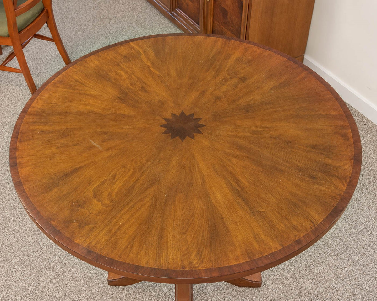 Arteriors Walnut Round Pedestal Table