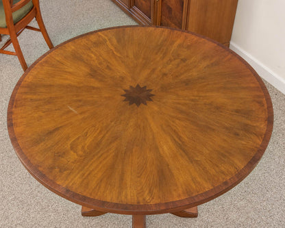 Arteriors Walnut Round Pedestal Table