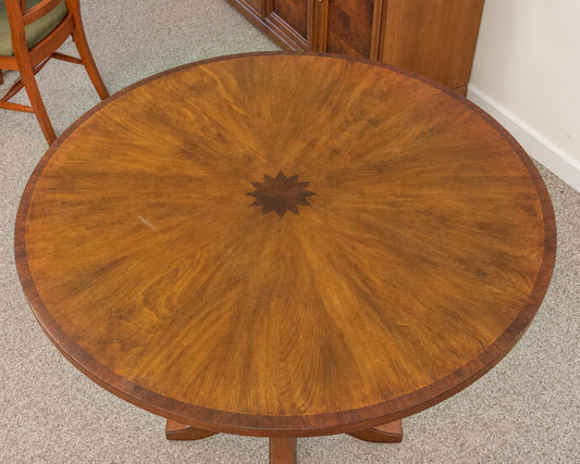 Arteriors Walnut Round Pedestal Table