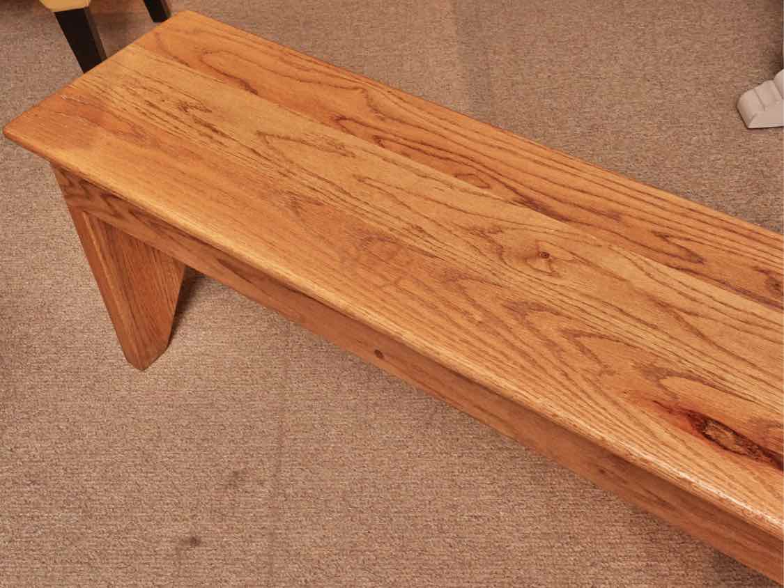 Solid Oak Bench