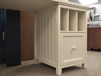 Pottery Barn Off White W/ Hutch Top