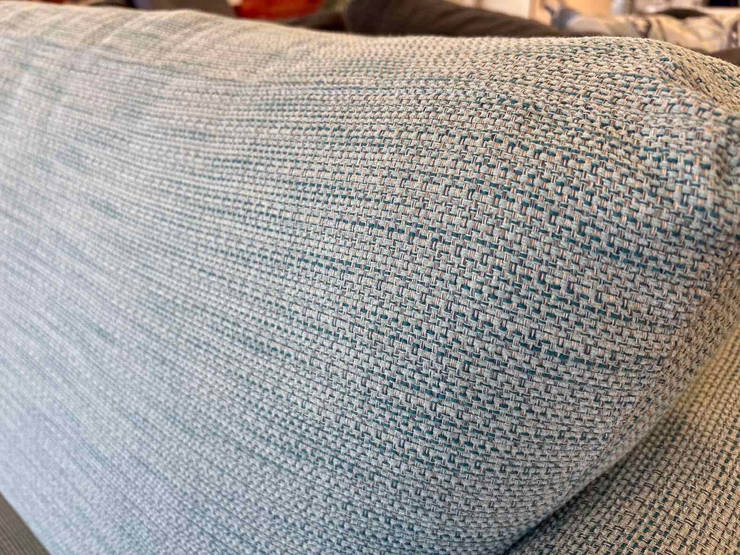 Norwalk 3-Piece Curved Sectional in Sky Blue Tweed