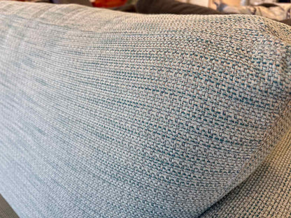 Norwalk 3-Piece Curved Sectional in Sky Blue Tweed