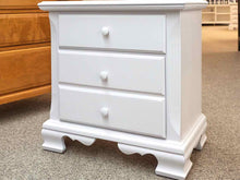 White Two Drawer Nightstand