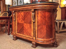 Marble Top 5 Drawer 1 Door 12 Wine Bottle Rack  2 Stools Bar