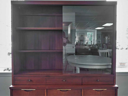 Kent Coffey Tableau Collection Mid-Century Modern China Cabinet in Walnut