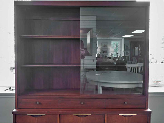 Kent Coffey Tableau Collection Mid-Century Modern China Cabinet in Walnut