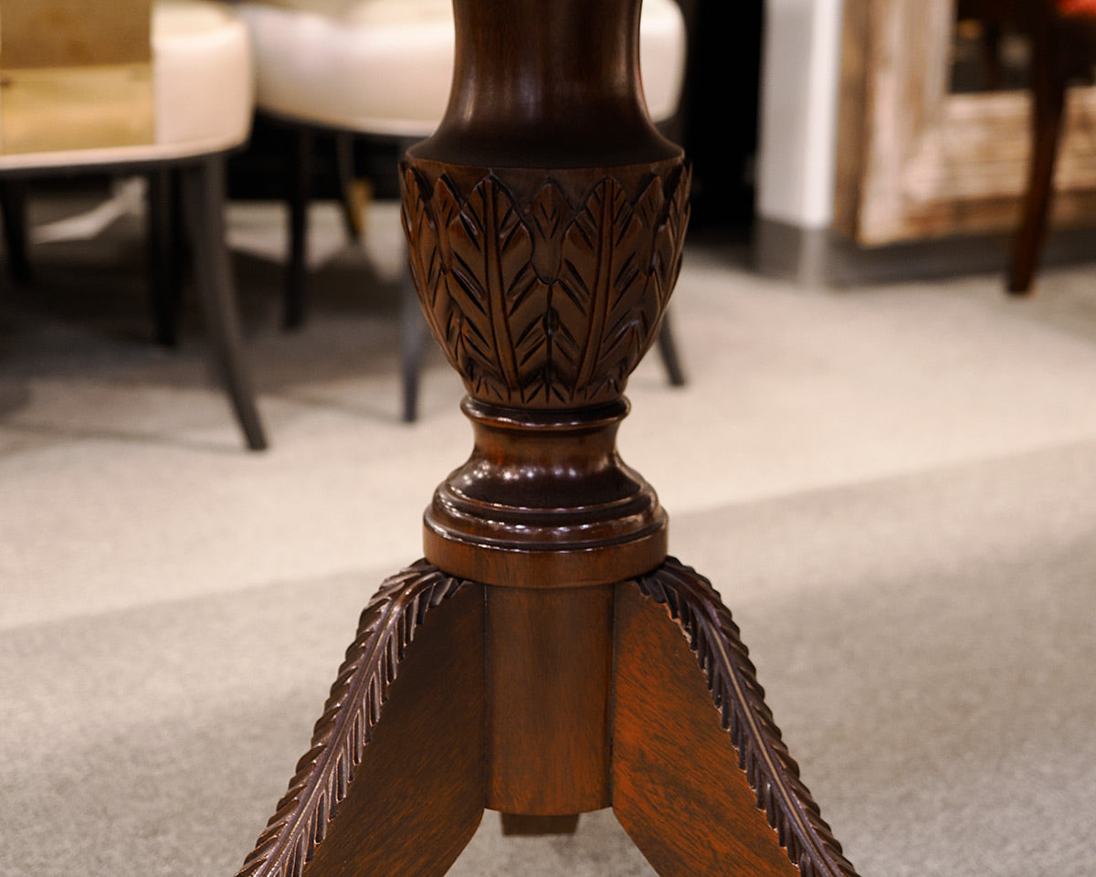 Stickley Mahogany Pedestal Dining Table