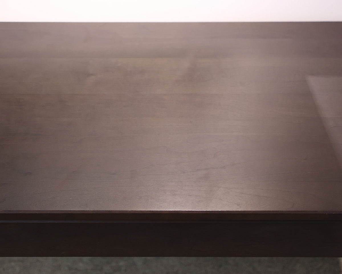 Dark Walnut Writing Desk With Chrome Base