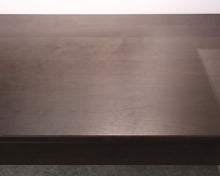 Dark Walnut Writing Desk With Chrome Base