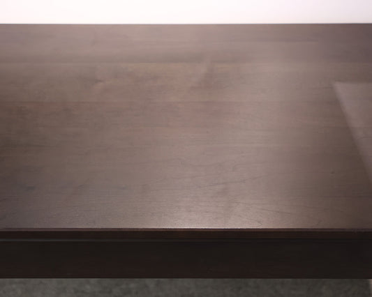 Dark Walnut Writing Desk With Chrome Base