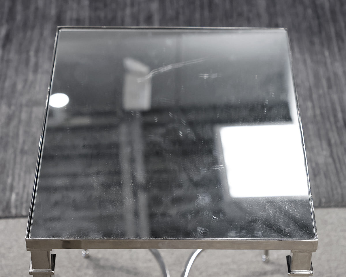 Pair of Mirrored End Tables