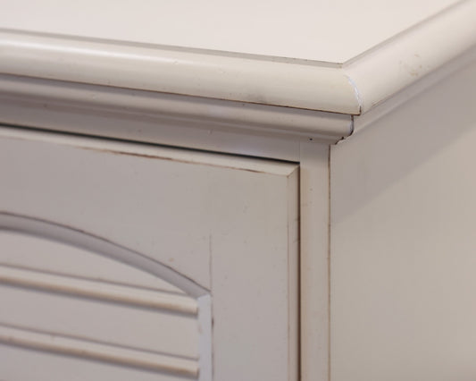 White Storage Console