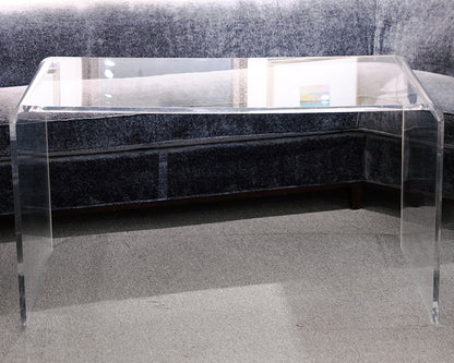 Lucite Waterfall Writing Desk