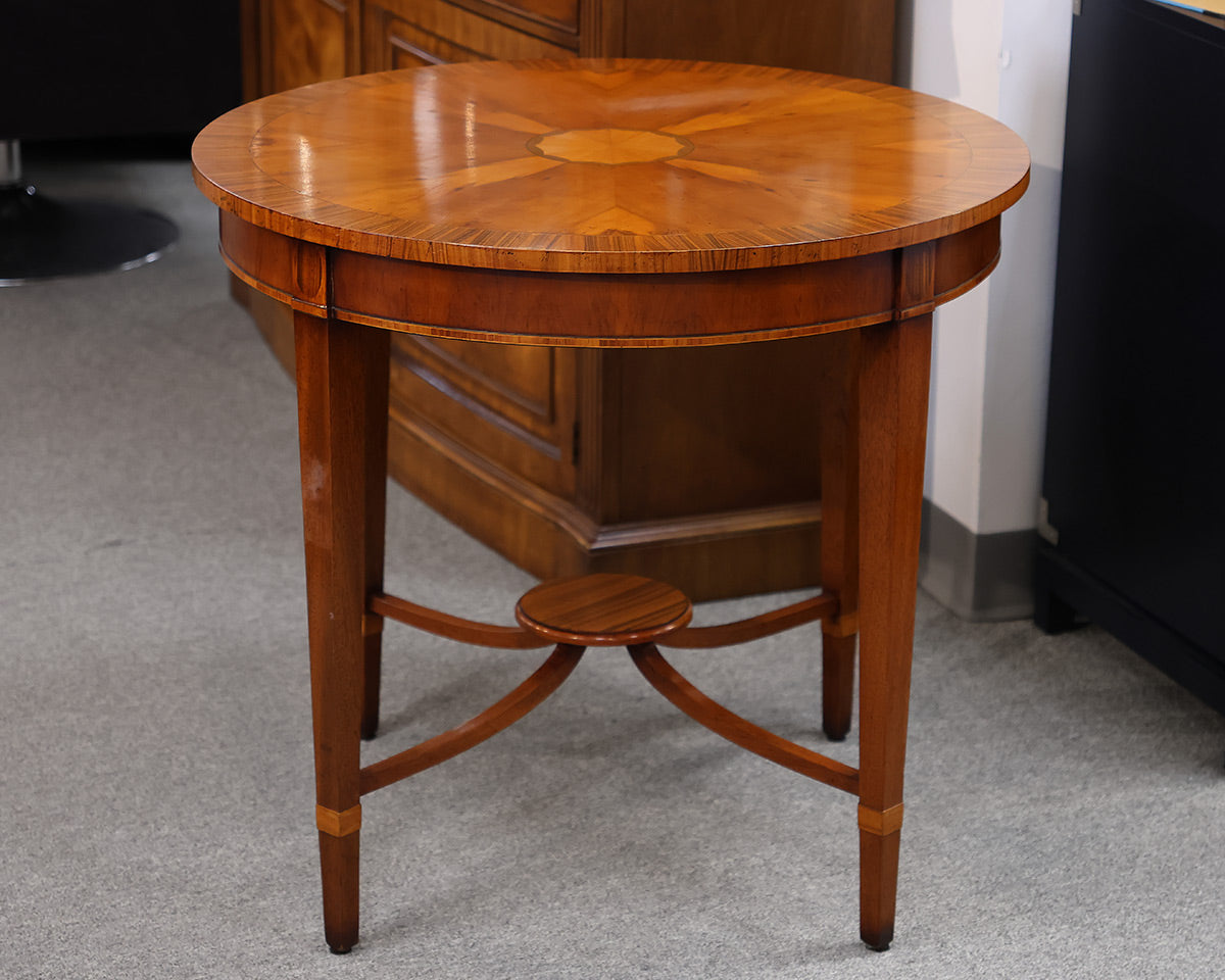Scully & Scully Round Inlaid Accent Table