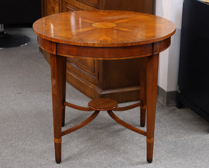 Scully & Scully Round Inlaid Accent Table