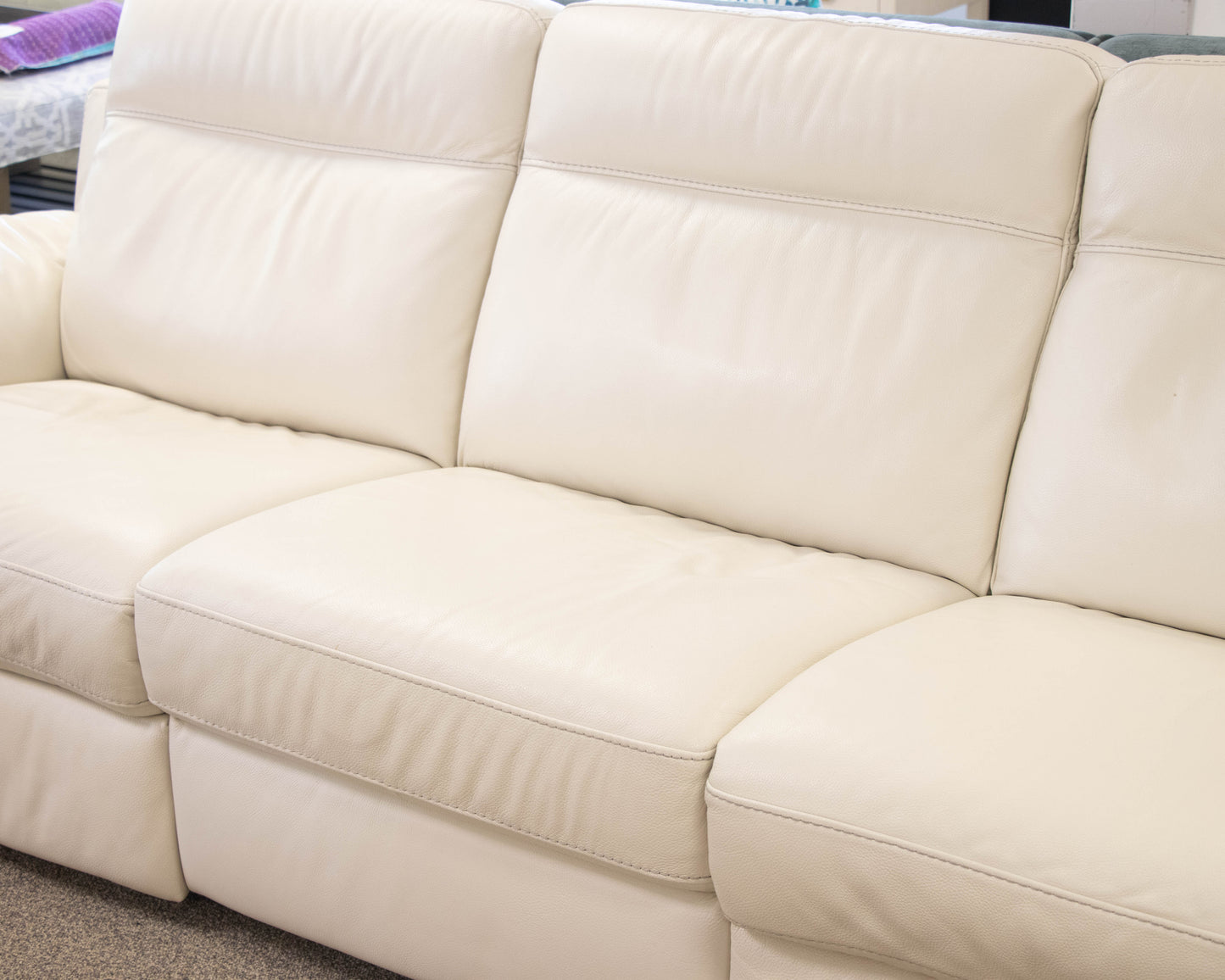 Natuzzi Three Seat Power Reclining Sofa
