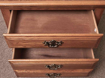 Pair of Athens Furniture Oak  2 Drawer Nightstands