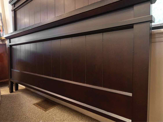 Boston Interiors Black Plank King Bed