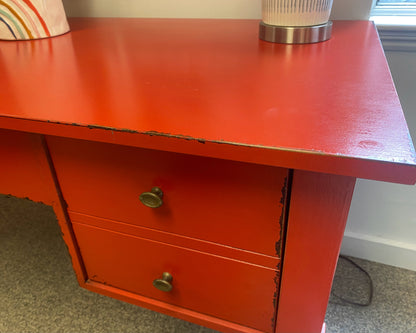 Ballard Designs Casa Florentina Bouclier Desk in Red