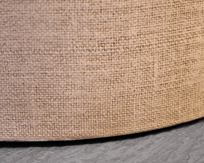 Oval Linen Wrapped Cocktail Table