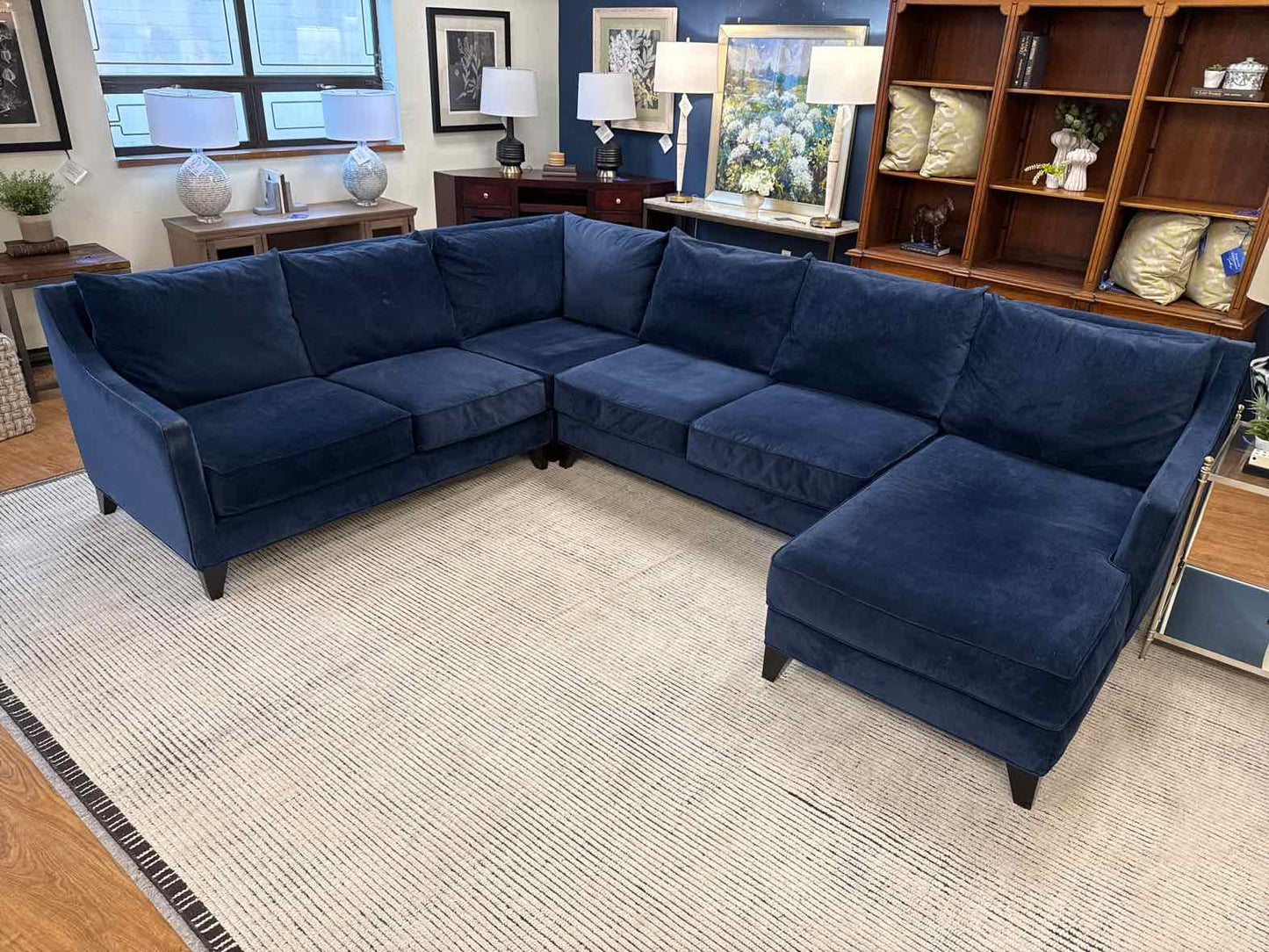 Jonathan Louis 'Margaret' Sectional in Navy