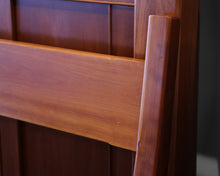 Handcrafted Solid Cherry Queen Platform Bed with Table Extensions