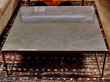 Crate & Barrel Square Faux Stone Cocktail Table