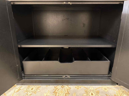 Pottery Barn Black China Cabinet