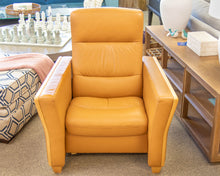Ekornes Camel Leather High Back Recliner