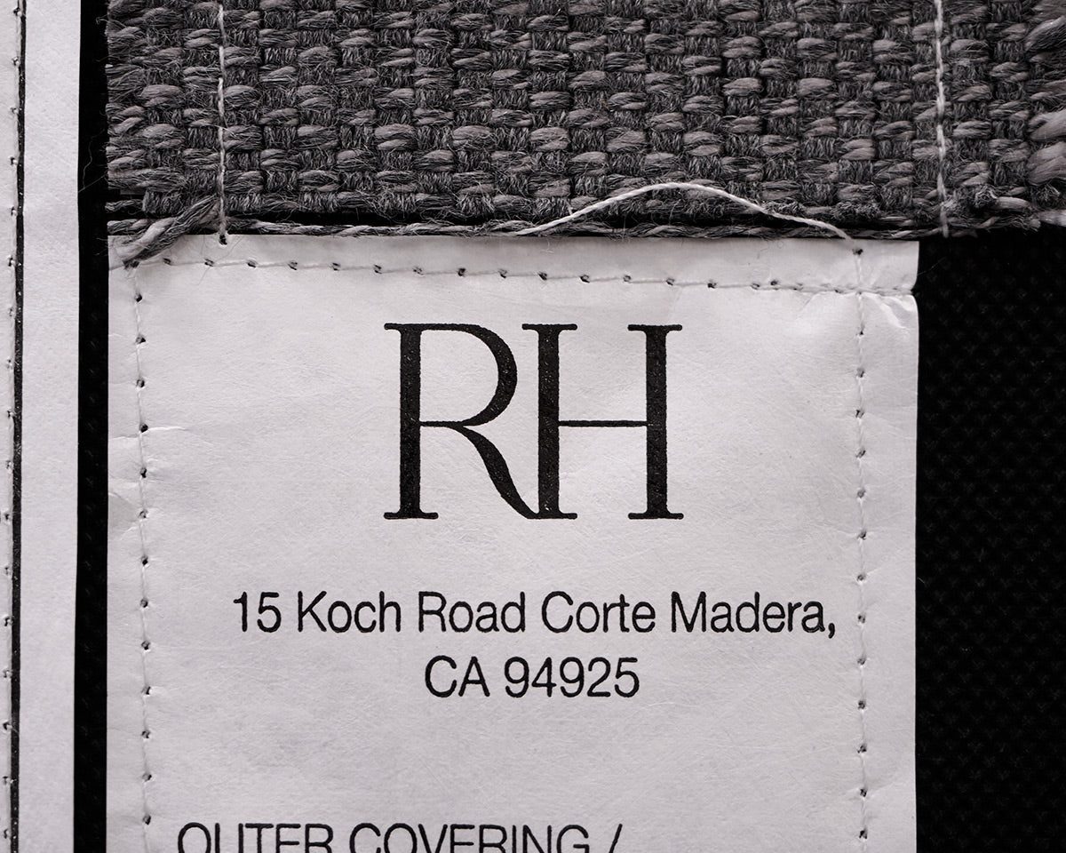 Restoration Hardware Upholstered Storage  Bench