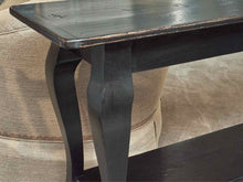 Black Finish Console With Lower Shelf Console