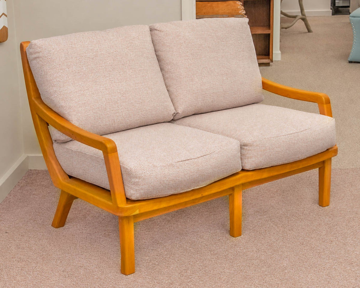 Pompanoosuc Mills South Beach Collection Cherry Framed Loveseat