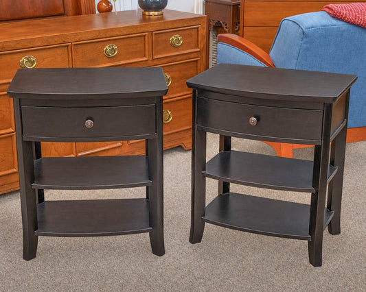 Pair of Pottery Barn  'Chloe'1 Drawer  Nightstands