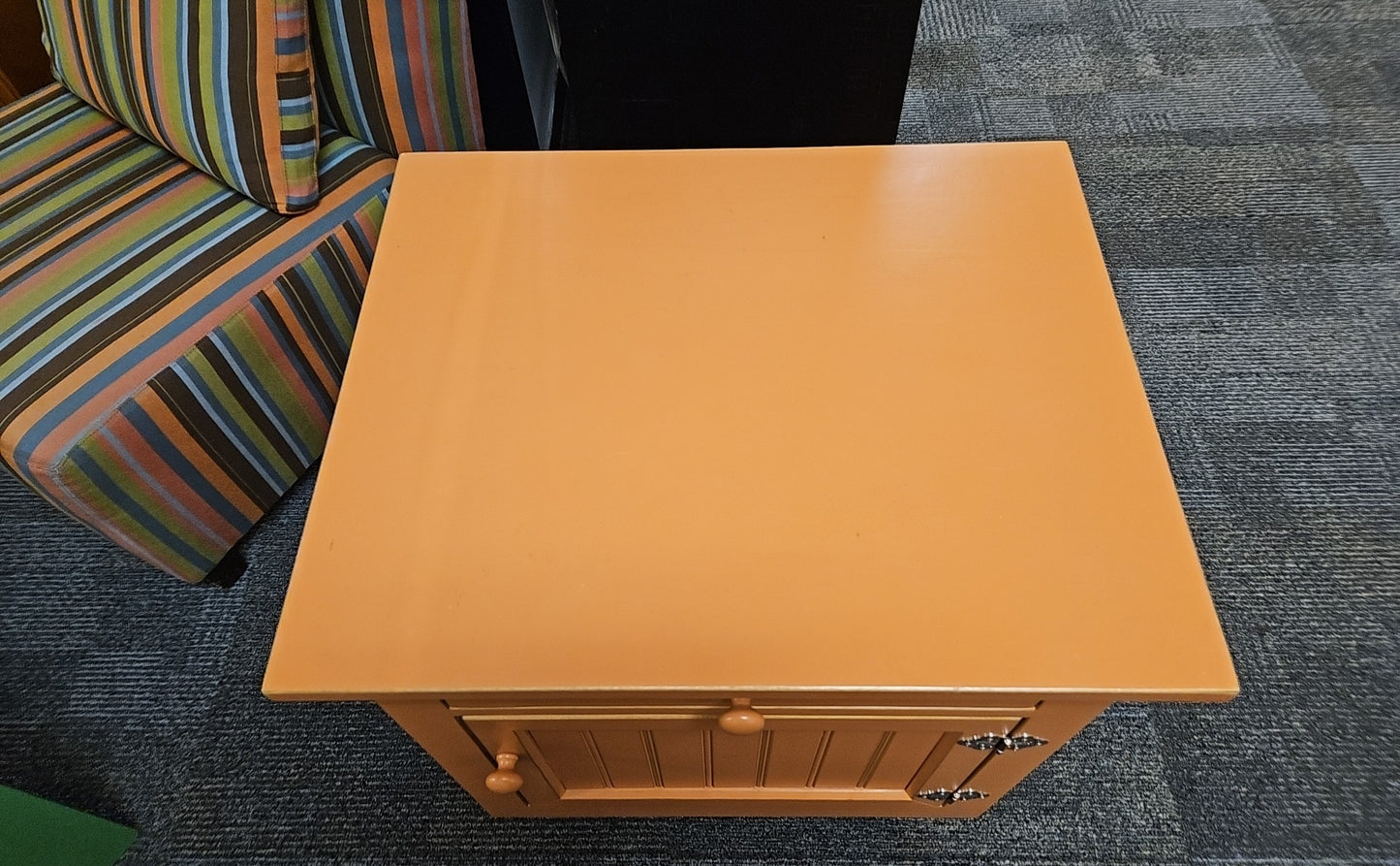 ABC Carpet & Home Side Table in Soft Orange