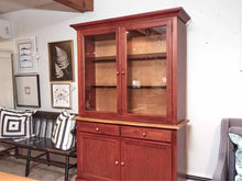 Shermag China Cabinet in Wheat & Brick Finish
