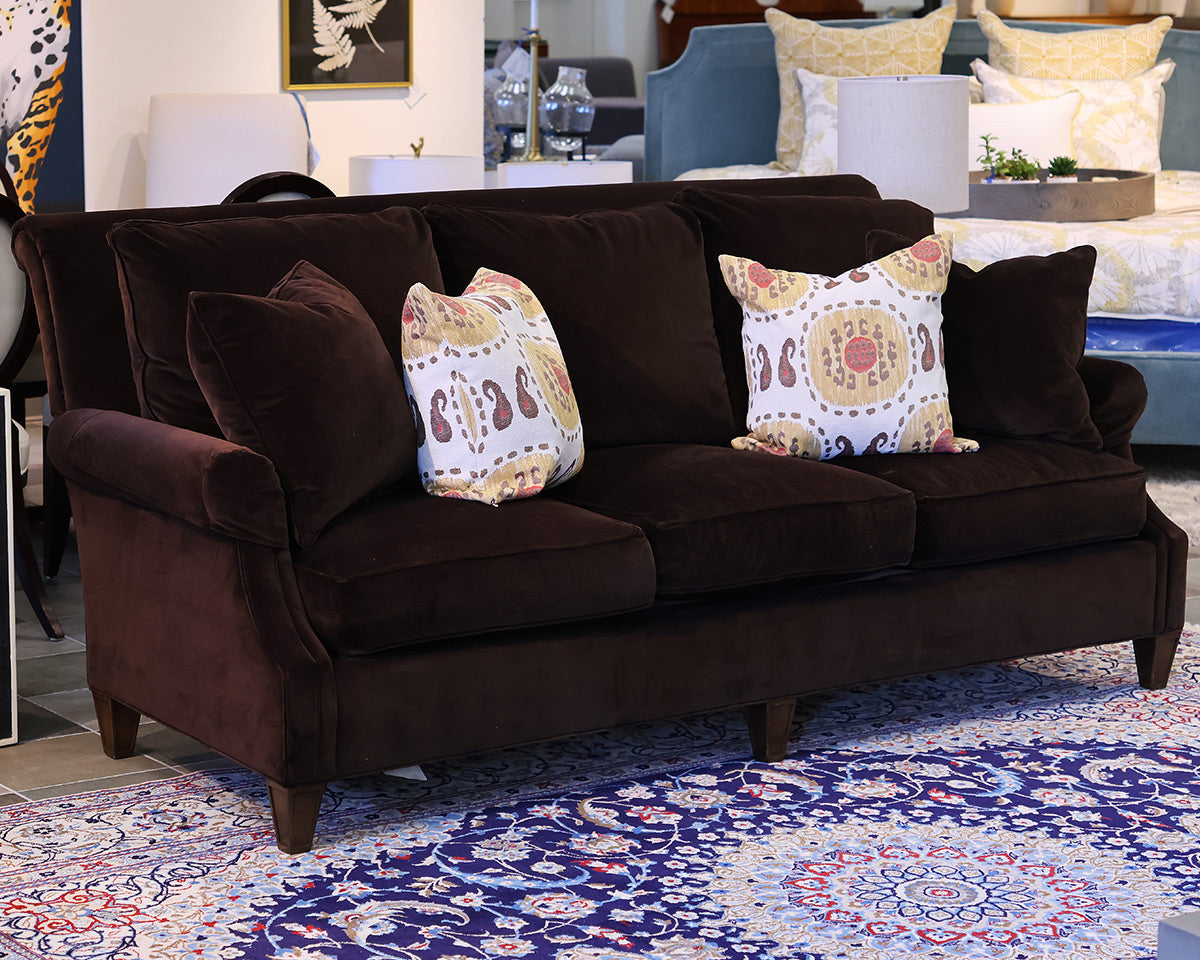 Pearson 3-Cushion Sofa in Chocolate Brown