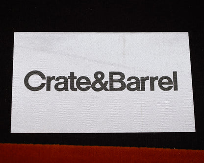 Pair of Crate & Barrel Burnt Orange Velvet Accent Chairs
