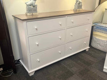 White Dresser w/ Grey Wash Top